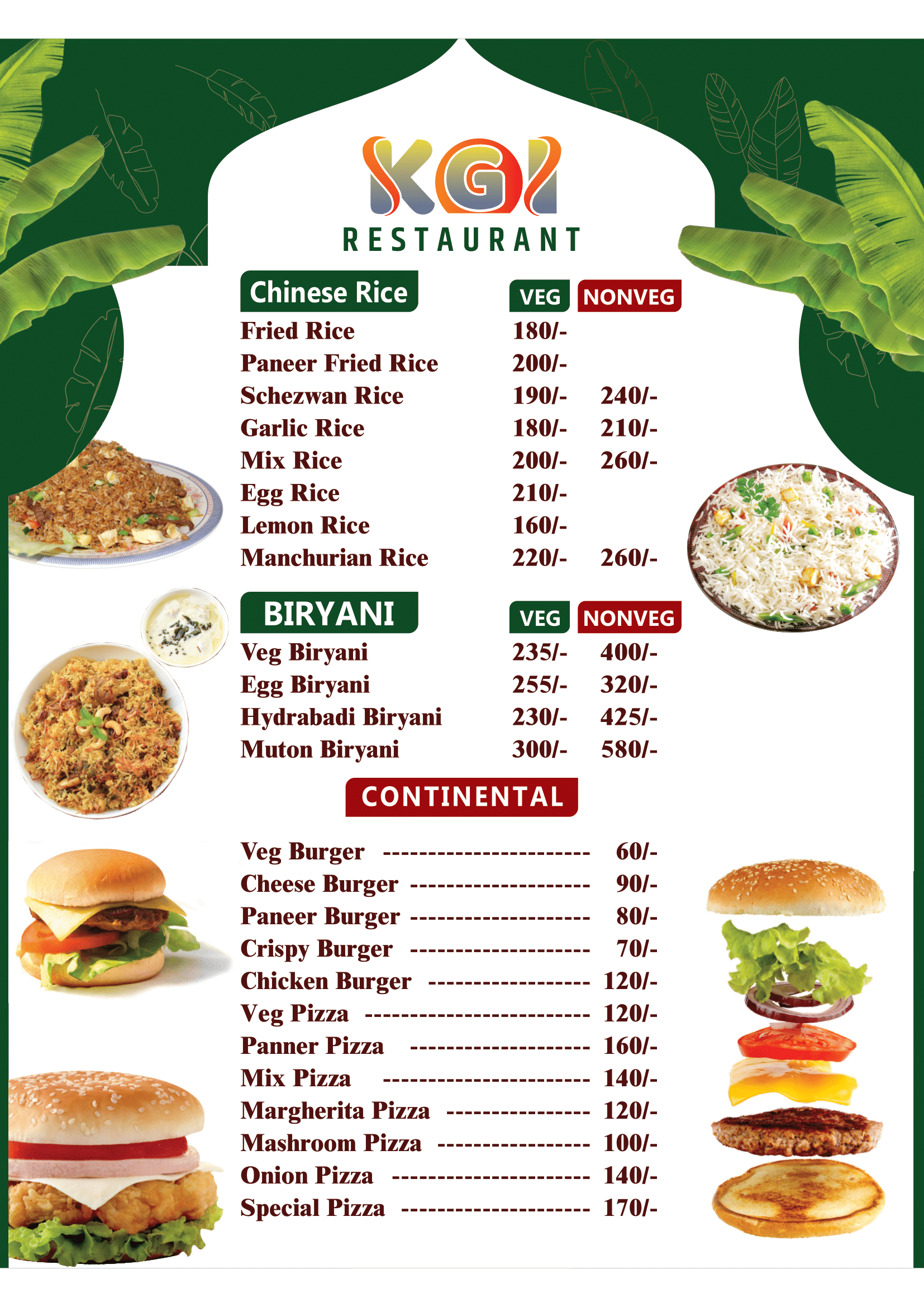 Menu Page 3